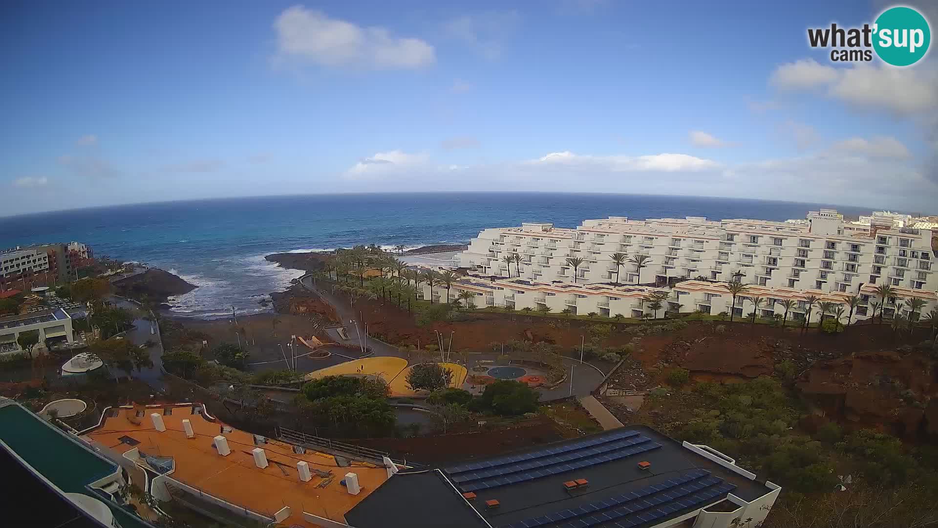 Spletna kamera v živo Las Galgas plaža – Playa Paraiso – otok La Gomera – Costa Adeje – Tenerife