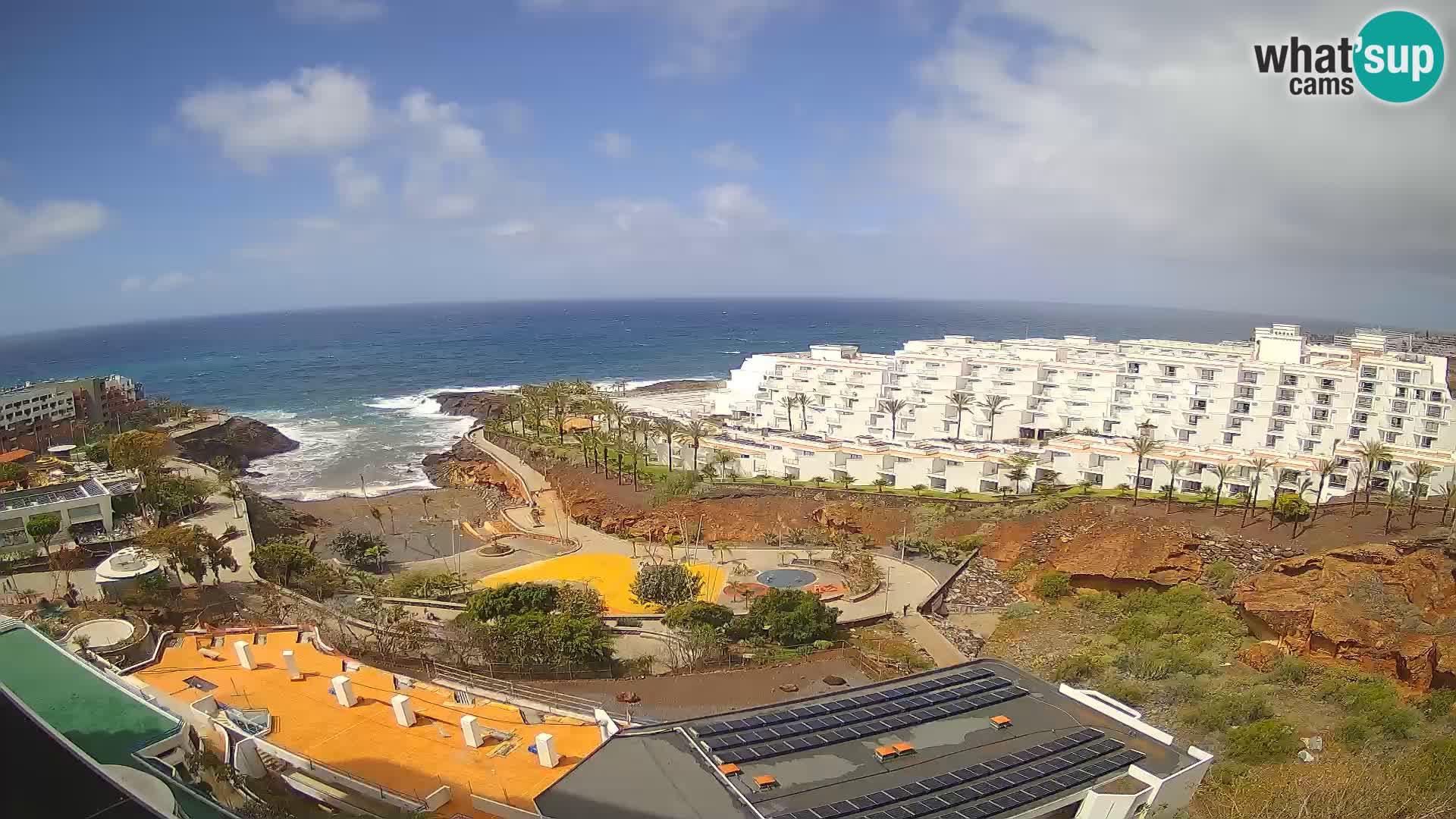 Spletna kamera v živo Las Galgas plaža – Playa Paraiso – otok La Gomera – Costa Adeje – Tenerife