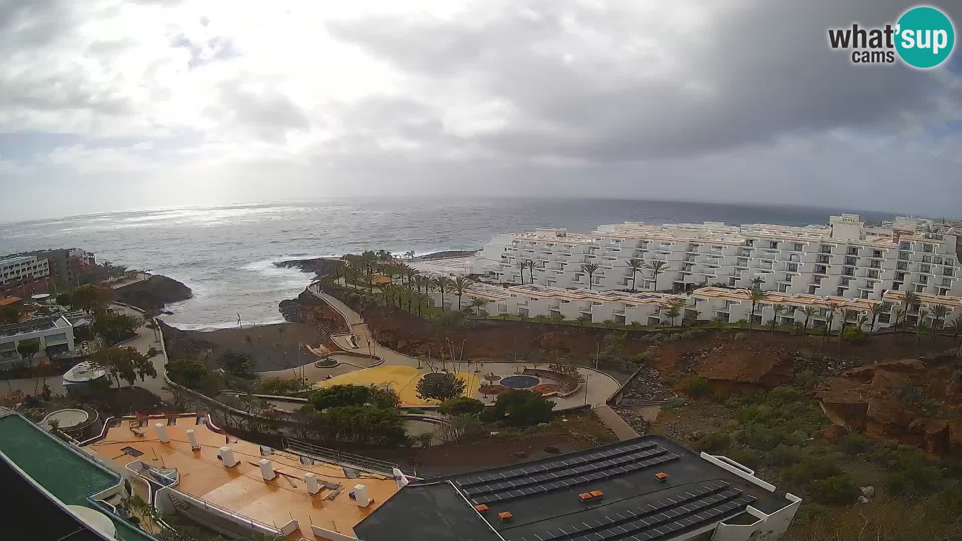 Live webcam Playa de Las Galgas – Playa Paraiso – La Gomera island – Adeje – Tenerife