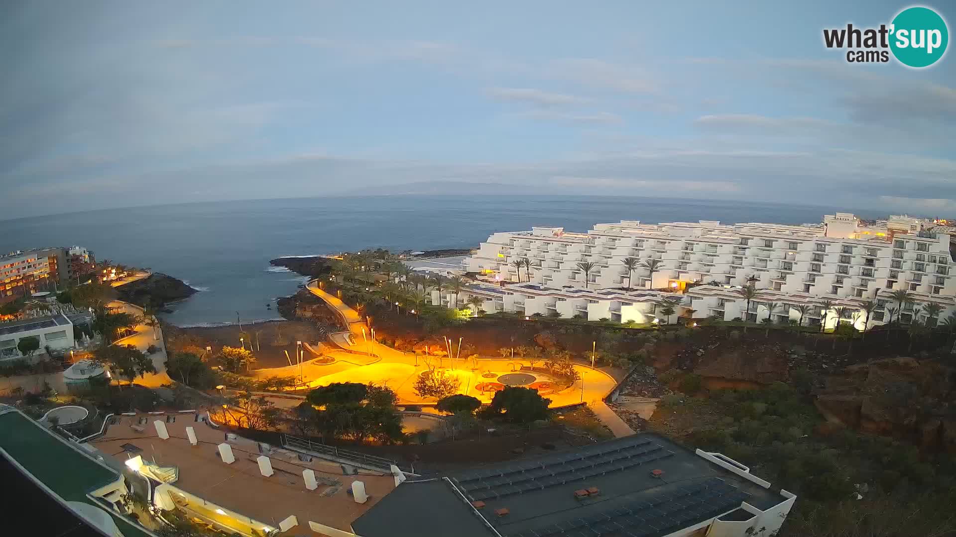 Live webcam Playa de Las Galgas – Playa Paraiso – La Gomera island – Adeje – Tenerife