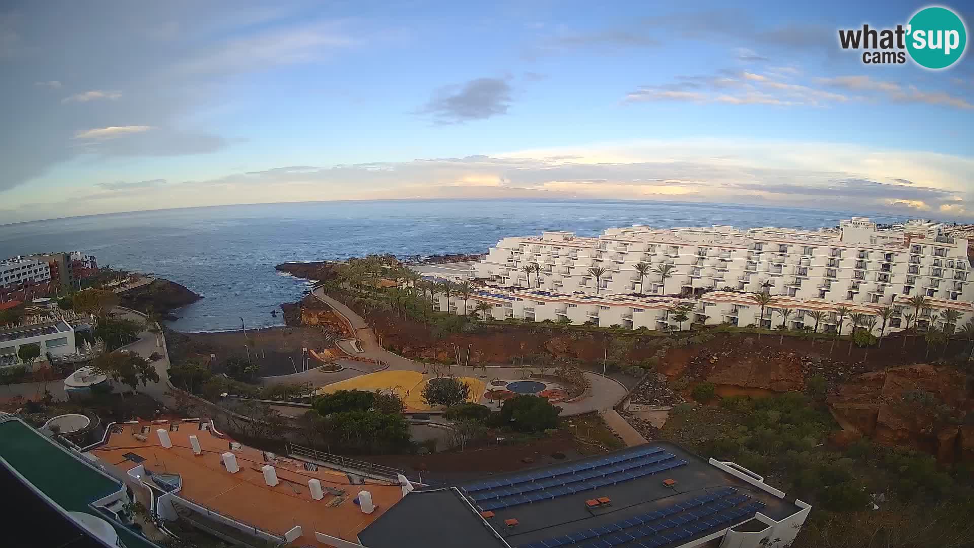 Live webcam Playa de Las Galgas – Playa Paraiso – La Gomera island – Adeje – Tenerife