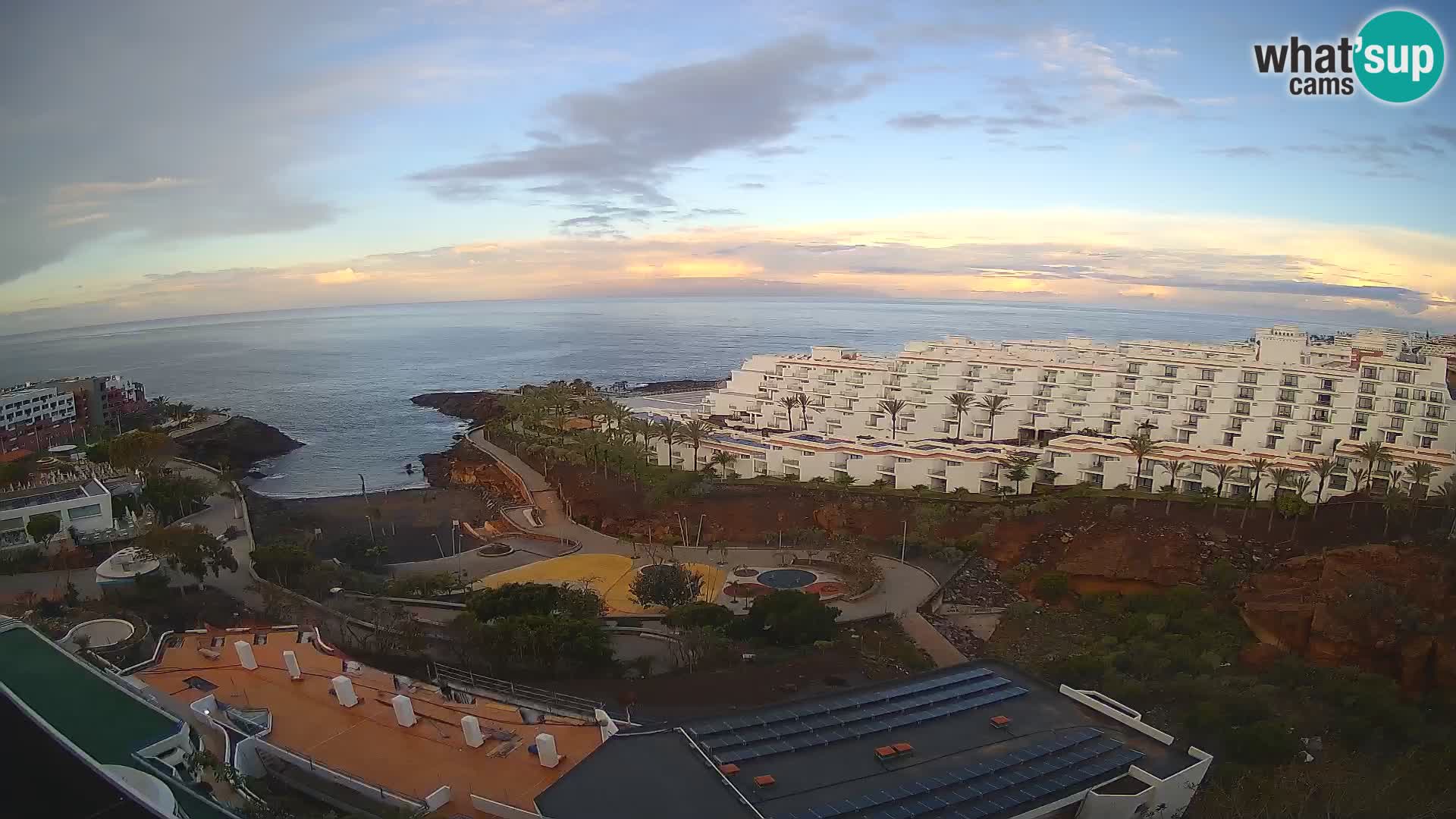 Spletna kamera v živo Las Galgas plaža – Playa Paraiso – otok La Gomera – Costa Adeje – Tenerife