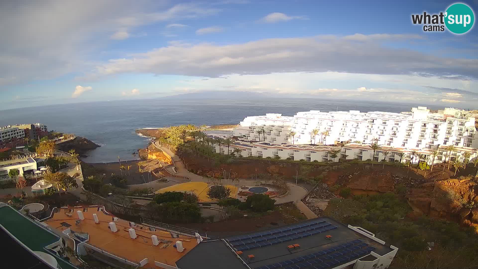 Live webcam Playa de Las Galgas – Playa Paraiso – La Gomera island – Adeje – Tenerife