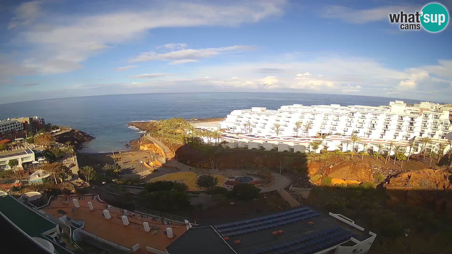 Live webcam Playa de Las Galgas – Playa Paraiso – La Gomera island – Adeje – Tenerife