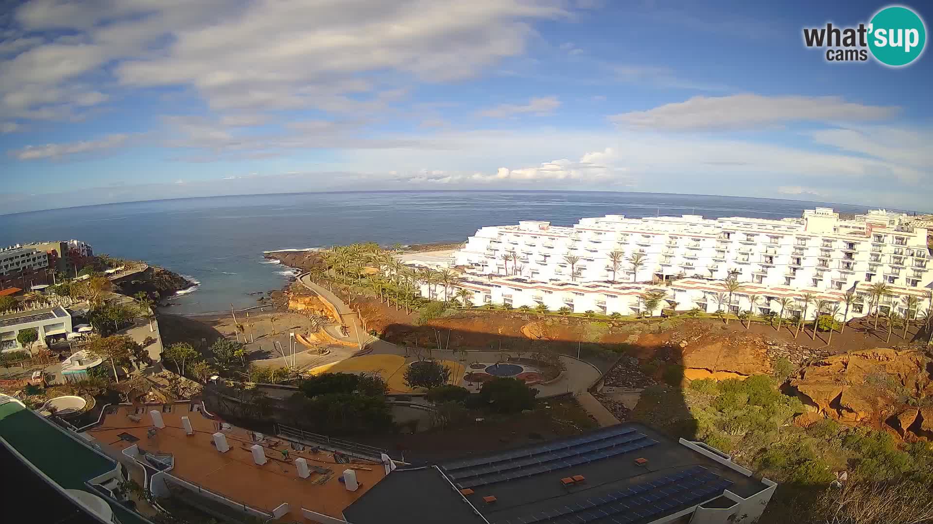 Live webcam Playa de Las Galgas – Playa Paraiso – La Gomera island – Adeje – Tenerife