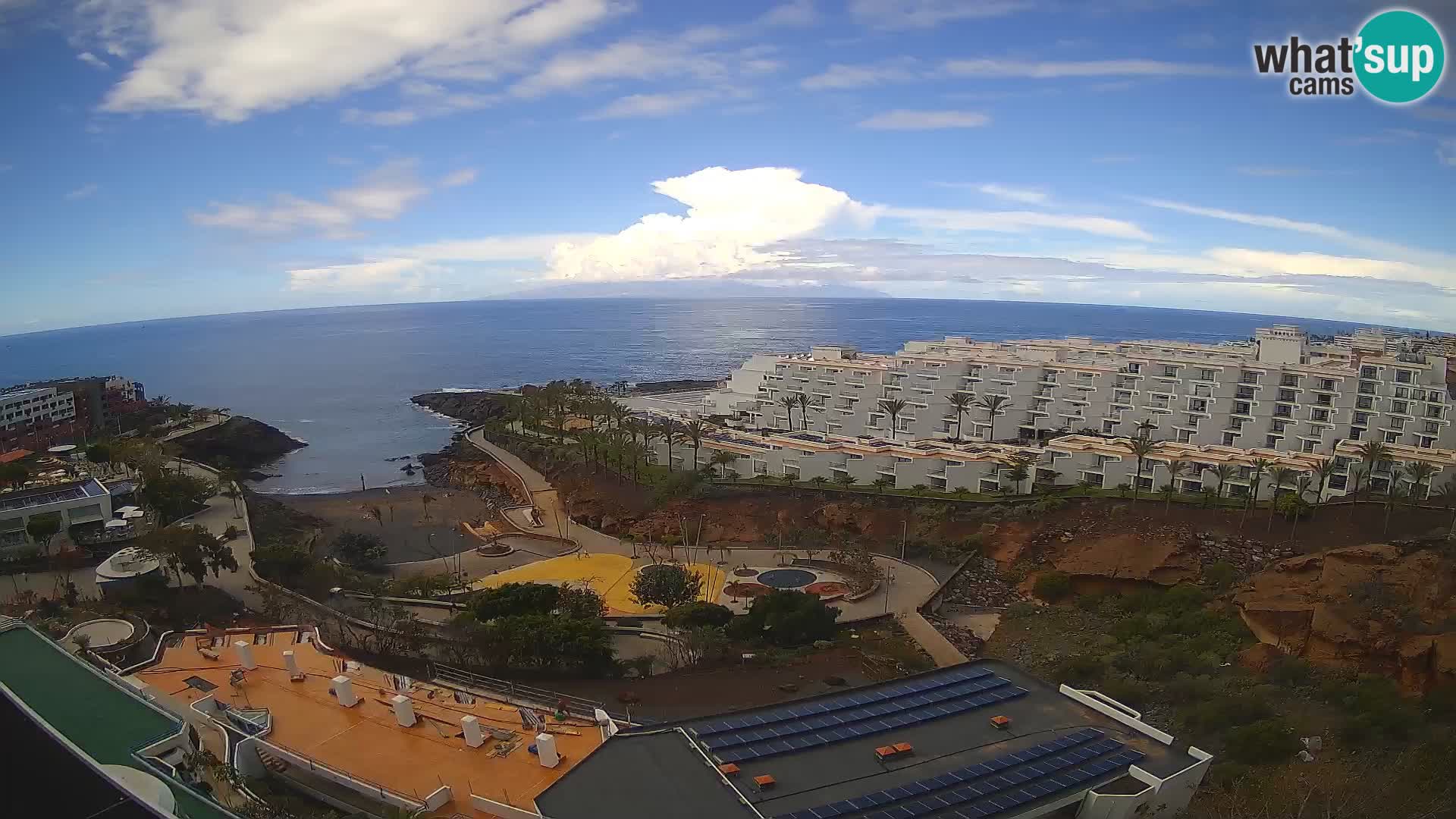 Web kamera uživo Playa de Las Galgas – Playa Paraiso – otok La Gomera – Costa Adeje – Tenerife