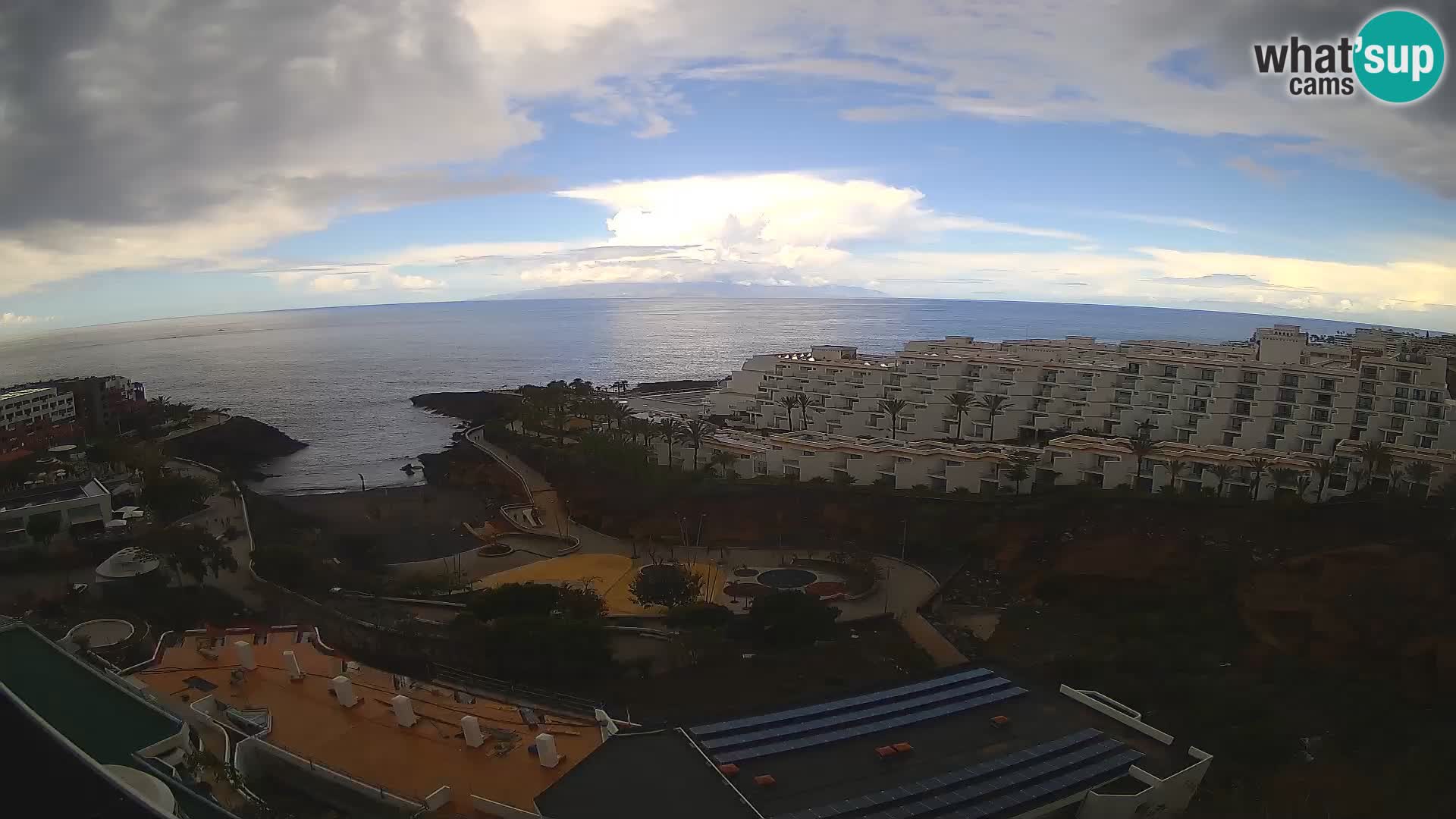 Live webcam Playa de Las Galgas – Playa Paraiso – La Gomera island – Adeje – Tenerife