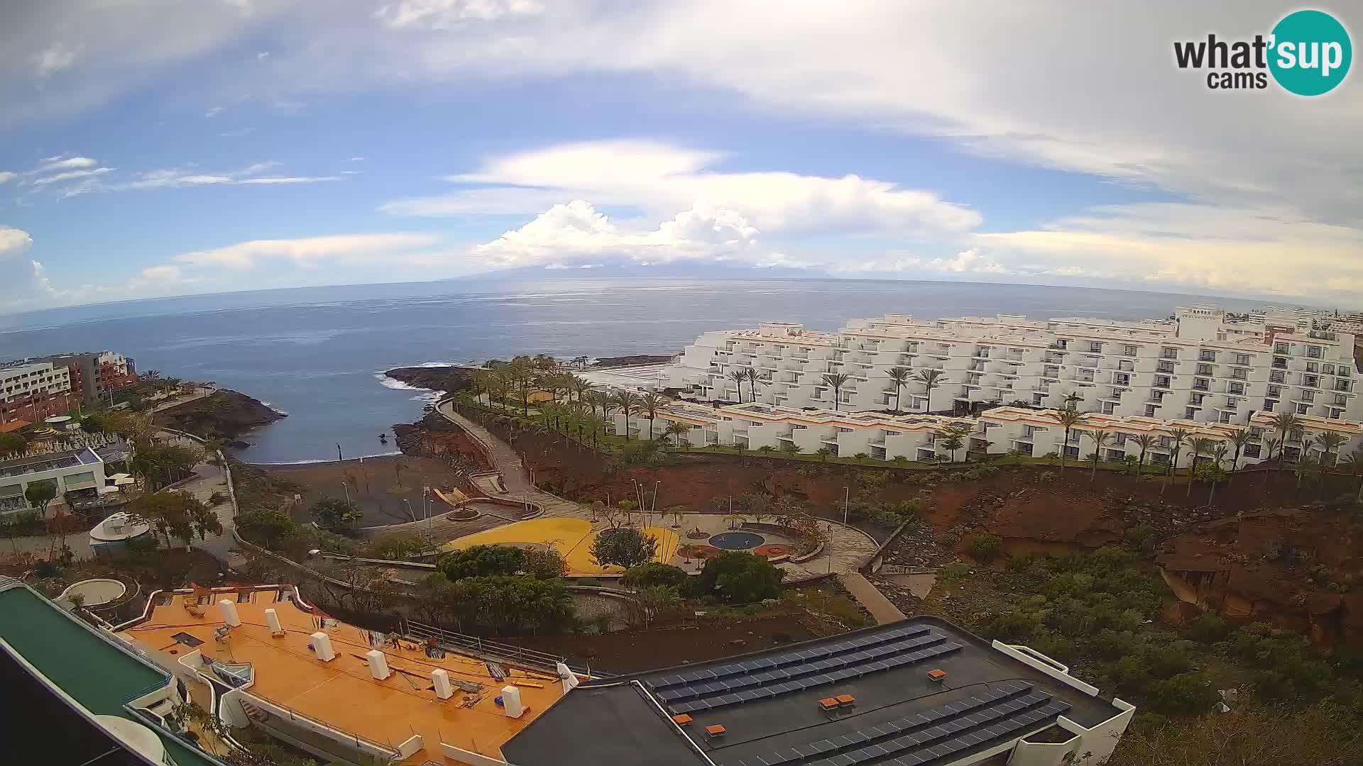 Spletna kamera v živo Las Galgas plaža – Playa Paraiso – otok La Gomera – Costa Adeje – Tenerife