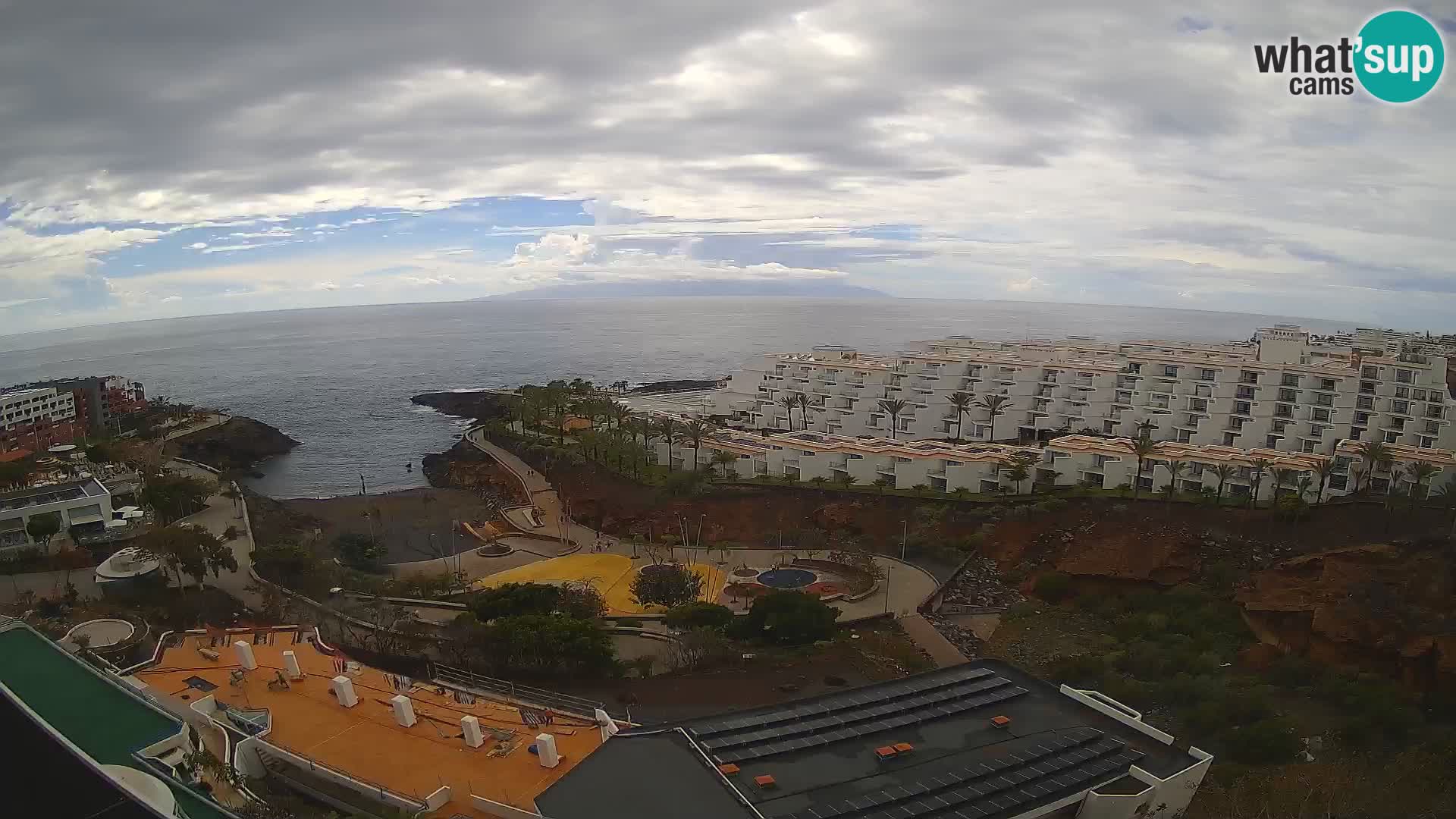 Live webcam Playa de Las Galgas – Playa Paraiso – La Gomera island – Adeje – Tenerife