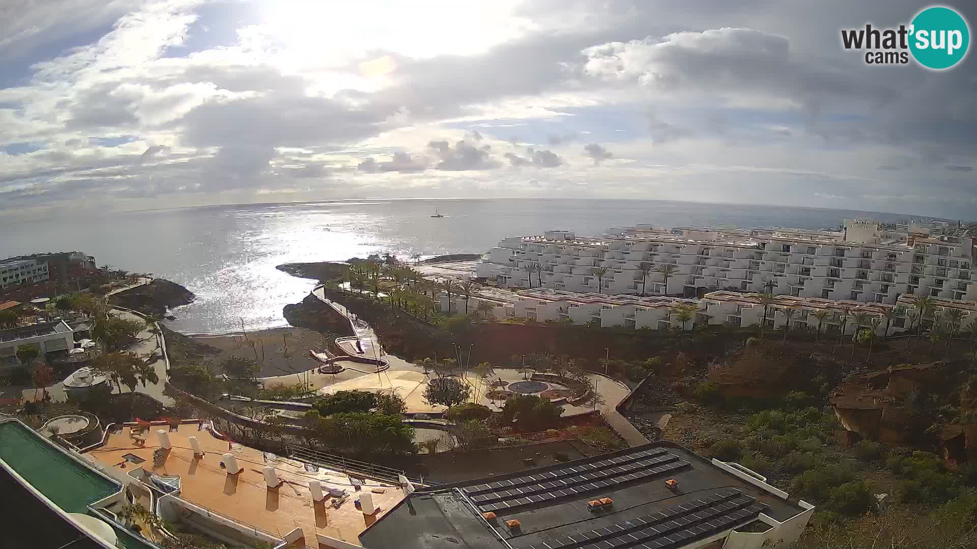 Live webcam Playa de Las Galgas – Playa Paraiso – La Gomera island – Adeje – Tenerife