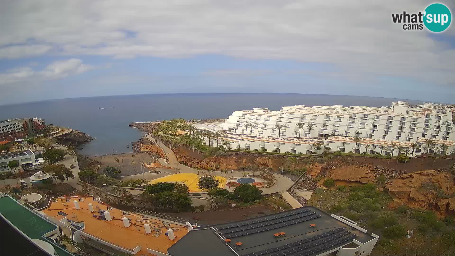 Live webcam Playa de Las Galgas – Playa Paraiso – La Gomera island – Adeje – Tenerife