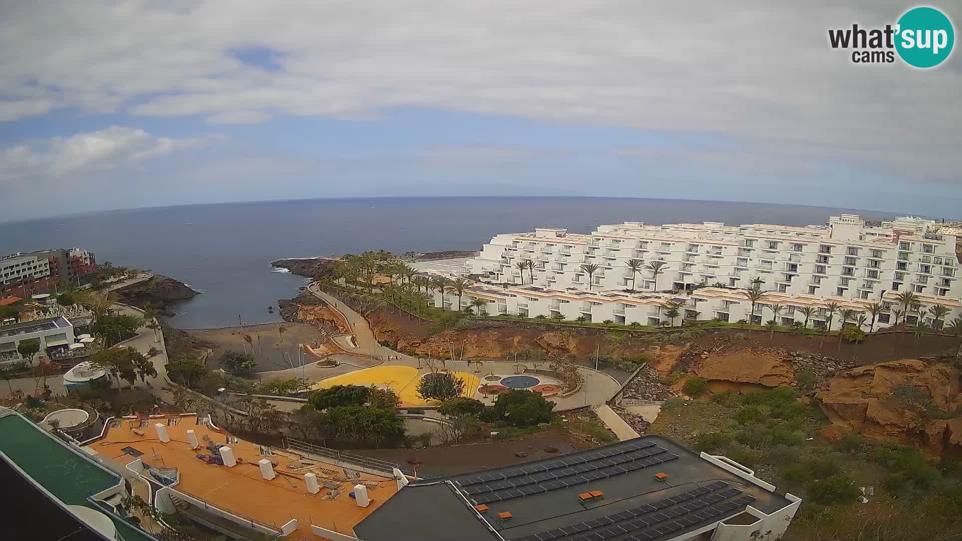 Live webcam Playa de Las Galgas – Playa Paraiso – La Gomera island – Adeje – Tenerife