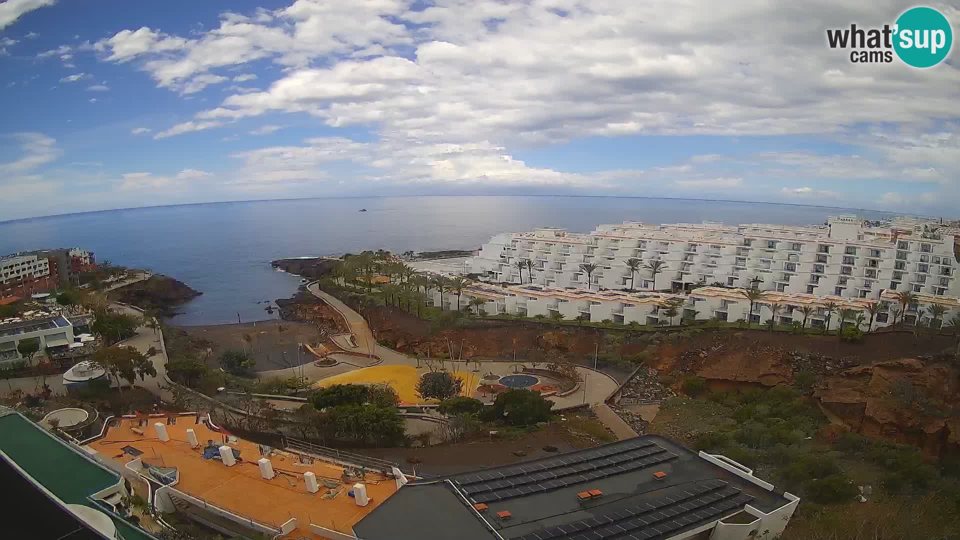 Spletna kamera v živo Las Galgas plaža – Playa Paraiso – otok La Gomera – Costa Adeje – Tenerife