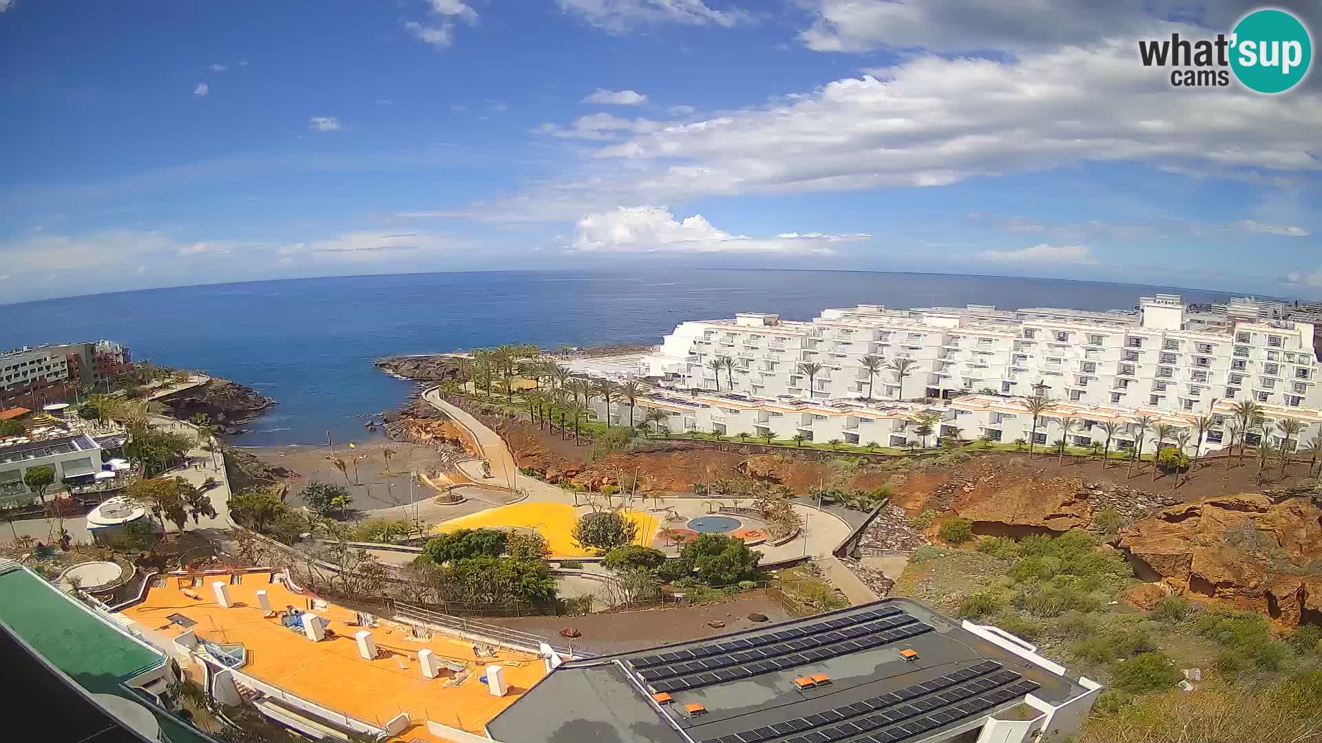 Live webcam Playa de Las Galgas – Playa Paraiso – La Gomera island – Adeje – Tenerife