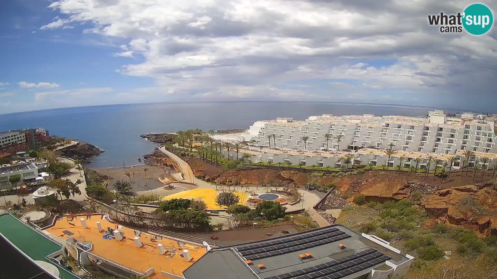 Live webcam Playa de Las Galgas – Playa Paraiso – La Gomera island – Adeje – Tenerife