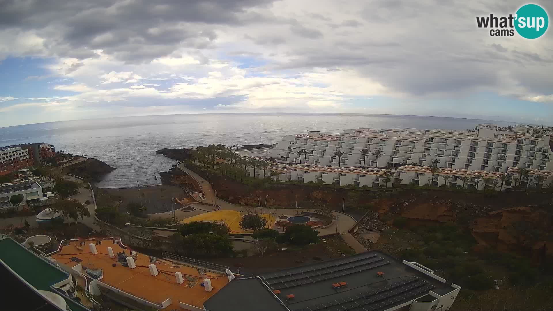 Live webcam Playa de Las Galgas – Playa Paraiso – La Gomera island – Adeje – Tenerife