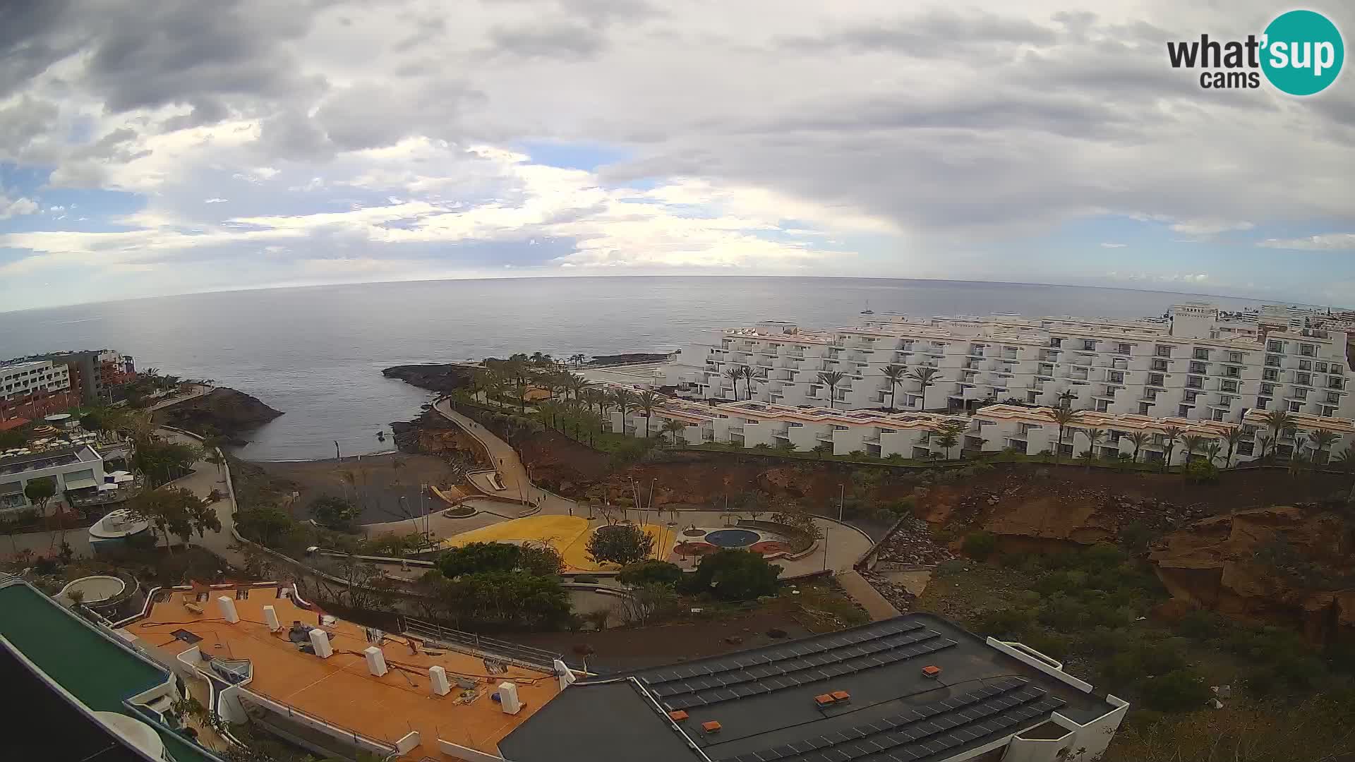 Live webcam Playa de Las Galgas – Playa Paraiso – La Gomera island – Adeje – Tenerife
