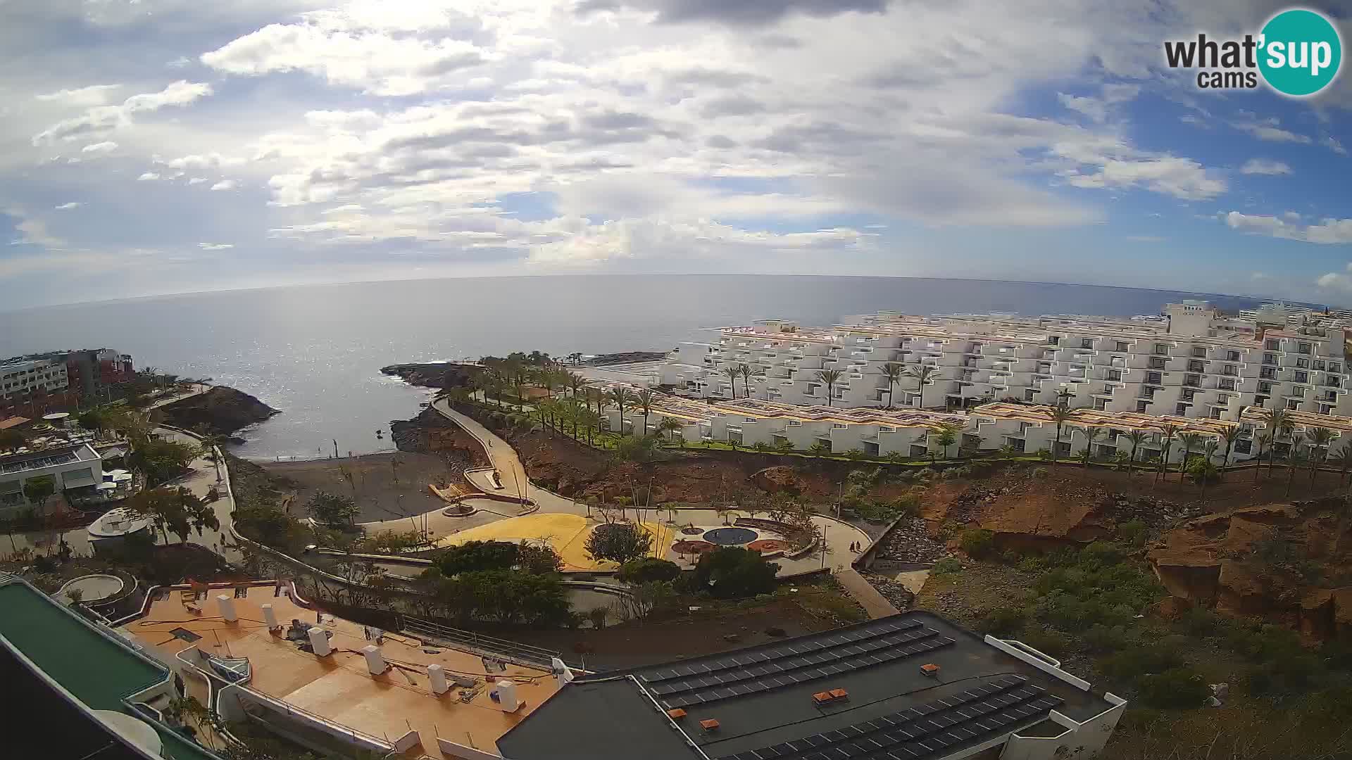 Live webcam Playa de Las Galgas – Playa Paraiso – La Gomera island – Adeje – Tenerife