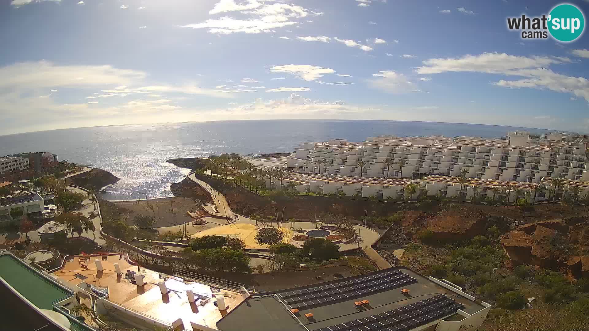 Live webcam Playa de Las Galgas – Playa Paraiso – La Gomera island – Adeje – Tenerife