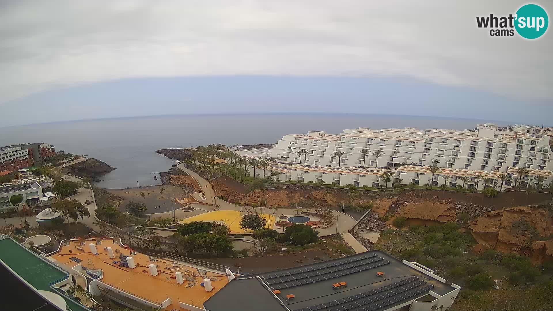 Live webcam Playa de Las Galgas – Playa Paraiso – La Gomera island – Adeje – Tenerife