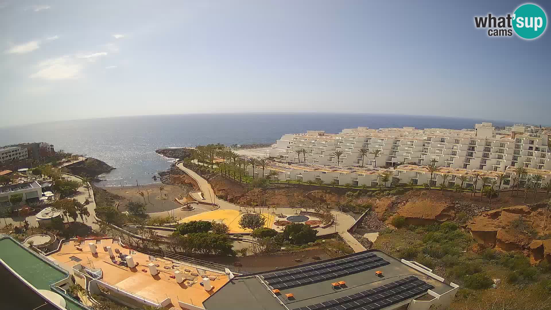Live webcam Playa de Las Galgas – Playa Paraiso – La Gomera island – Adeje – Tenerife