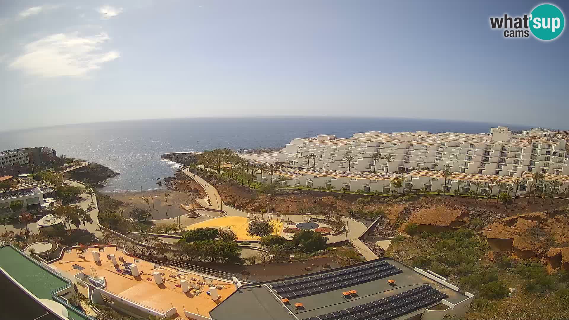 Live webcam Playa de Las Galgas – Playa Paraiso – La Gomera island – Adeje – Tenerife