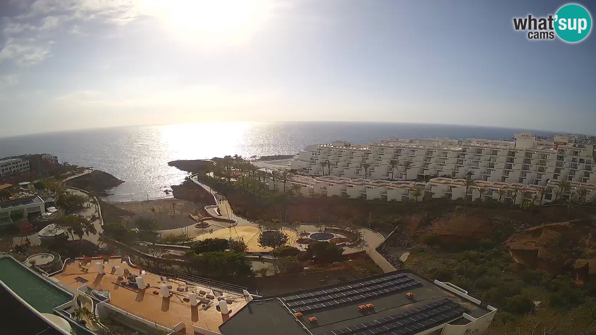 Live webcam Playa de Las Galgas – Playa Paraiso – La Gomera island – Adeje – Tenerife