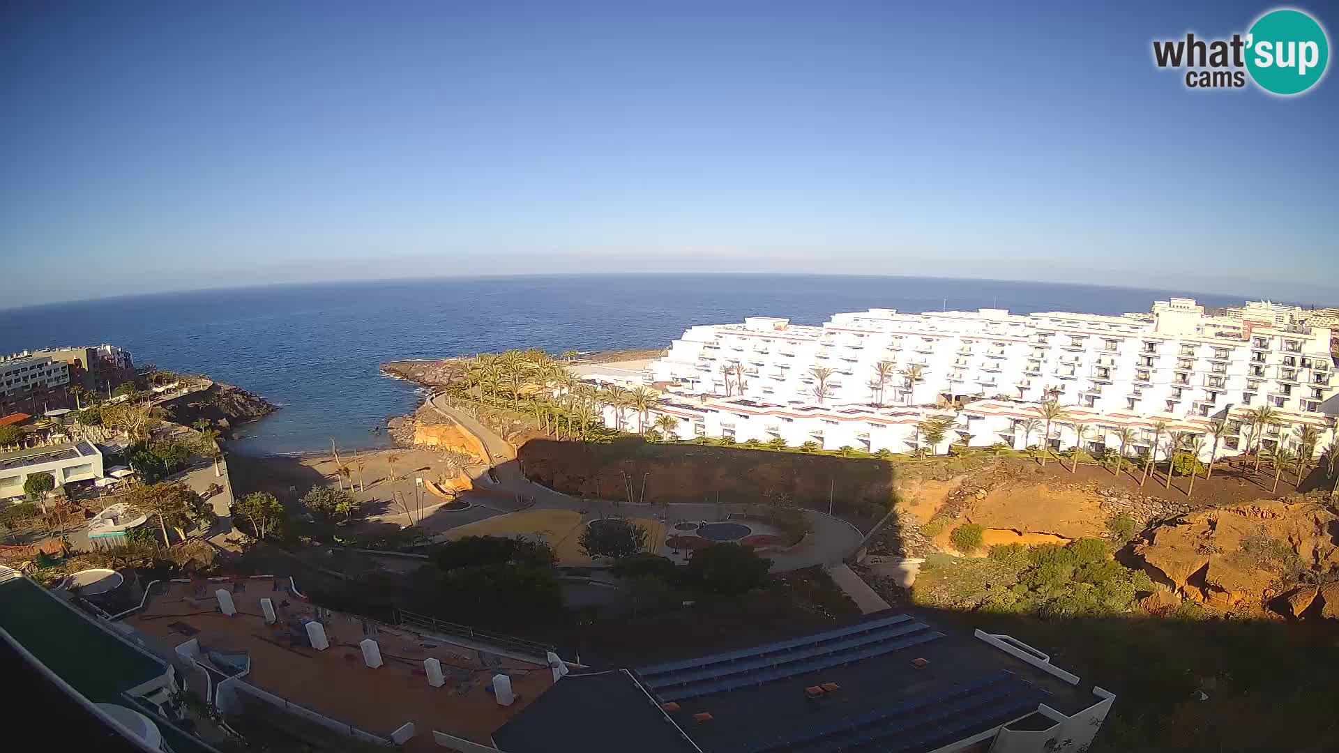 Live webcam Playa de Las Galgas – Playa Paraiso – La Gomera island – Adeje – Tenerife