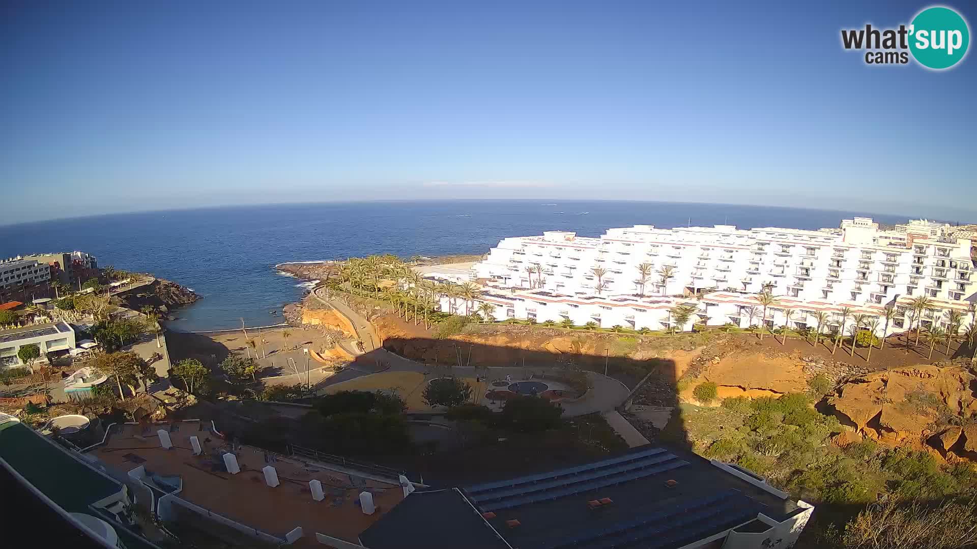 Spletna kamera v živo Las Galgas plaža – Playa Paraiso – otok La Gomera – Costa Adeje – Tenerife