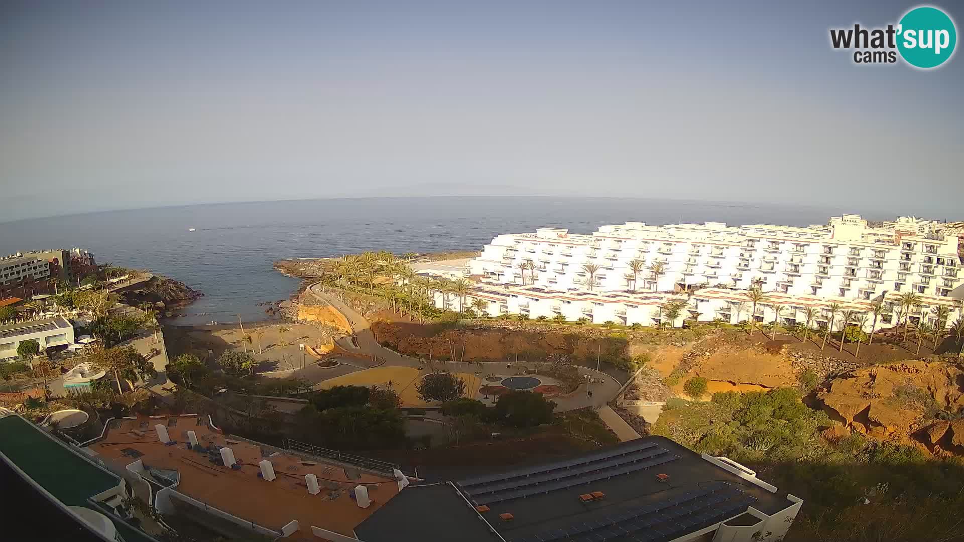 Live webcam Playa de Las Galgas – Playa Paraiso – La Gomera island – Adeje – Tenerife