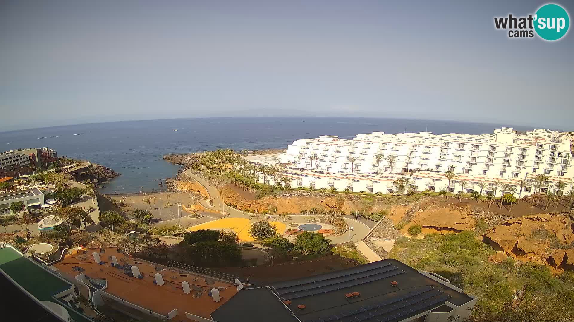 Live webcam Playa de Las Galgas – Playa Paraiso – La Gomera island – Adeje – Tenerife