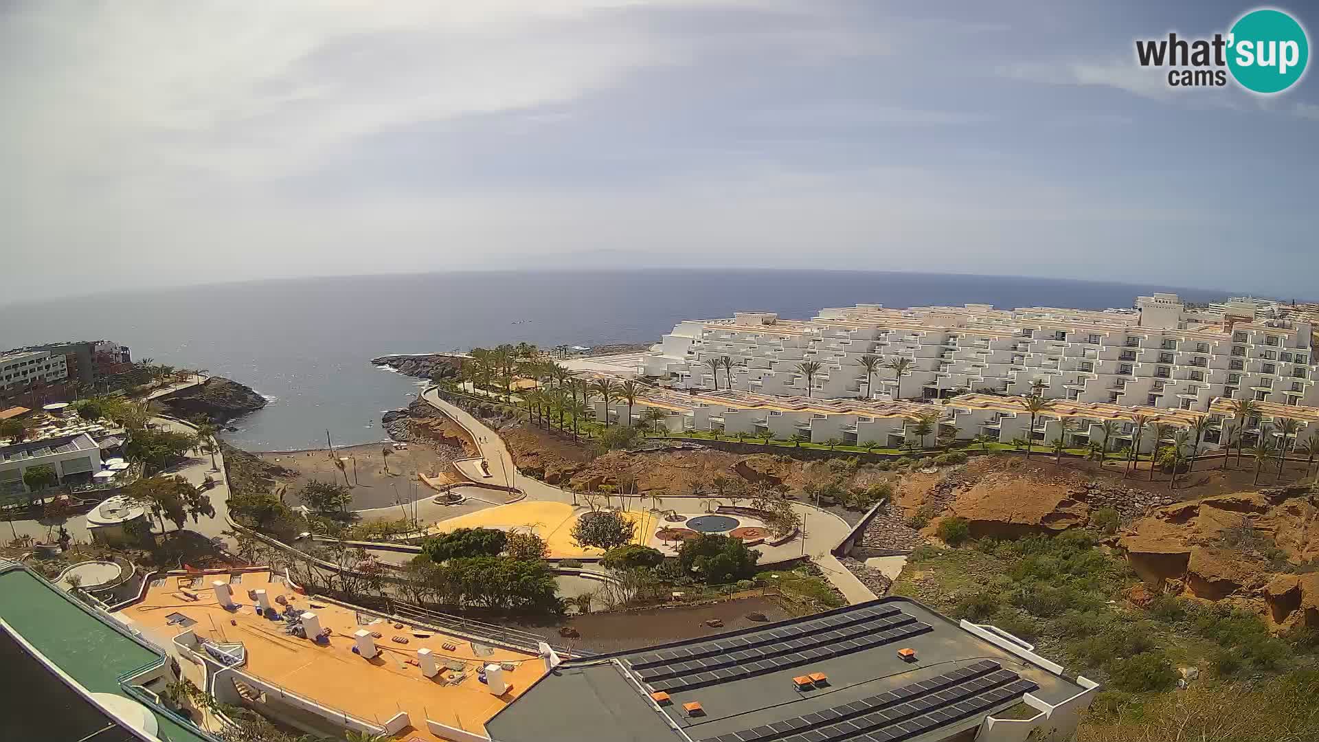 Live webcam Playa de Las Galgas – Playa Paraiso – La Gomera island – Adeje – Tenerife