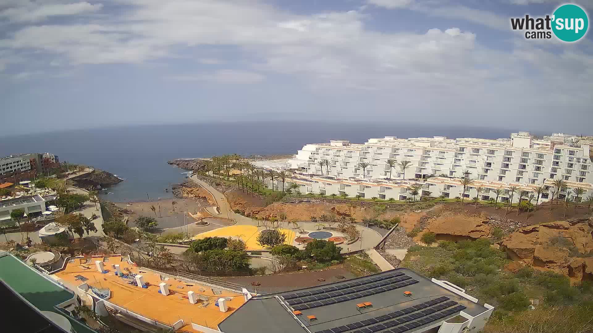 Live webcam Playa de Las Galgas – Playa Paraiso – La Gomera island – Adeje – Tenerife
