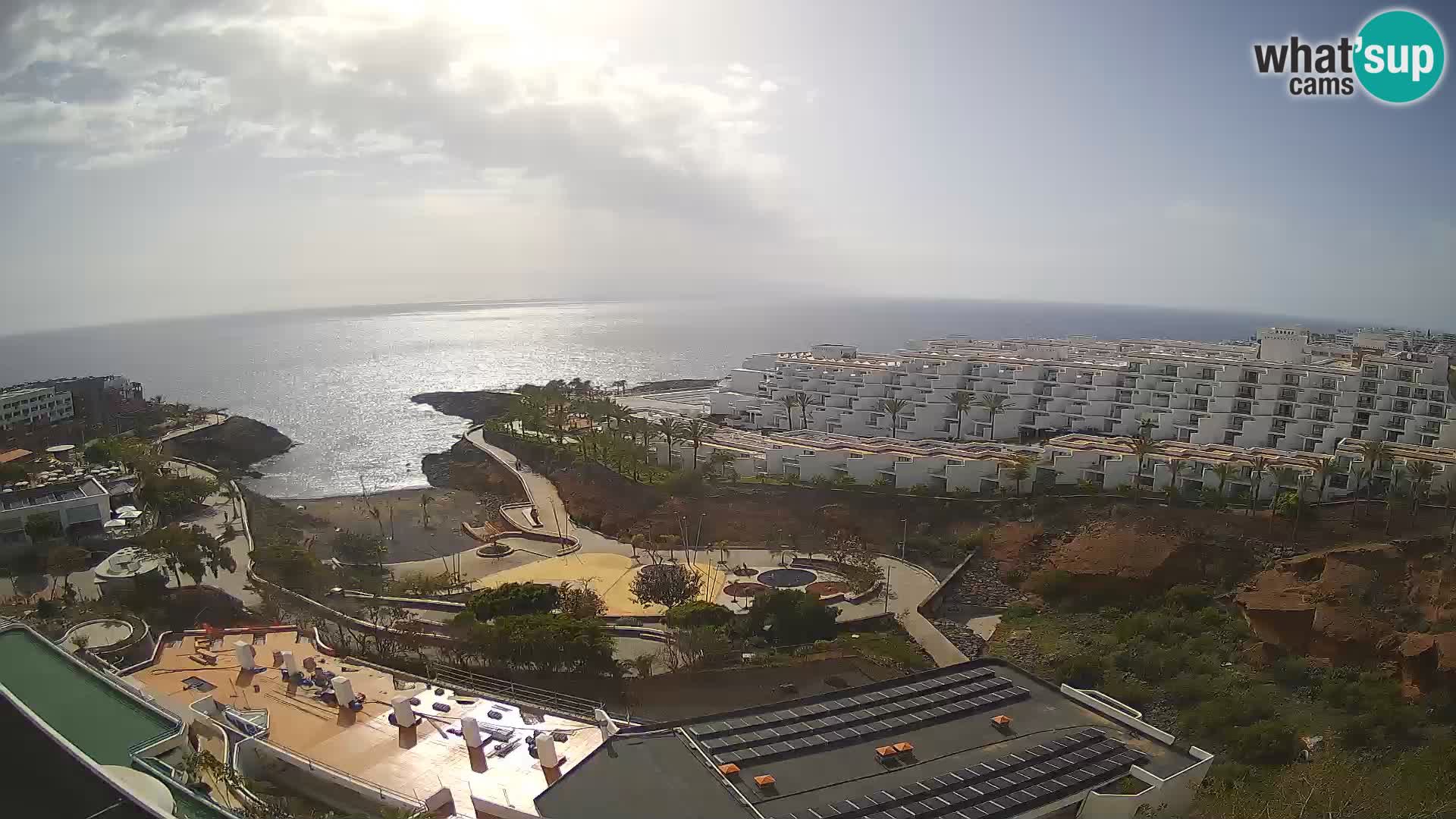 Live webcam Playa de Las Galgas – Playa Paraiso – La Gomera island – Adeje – Tenerife