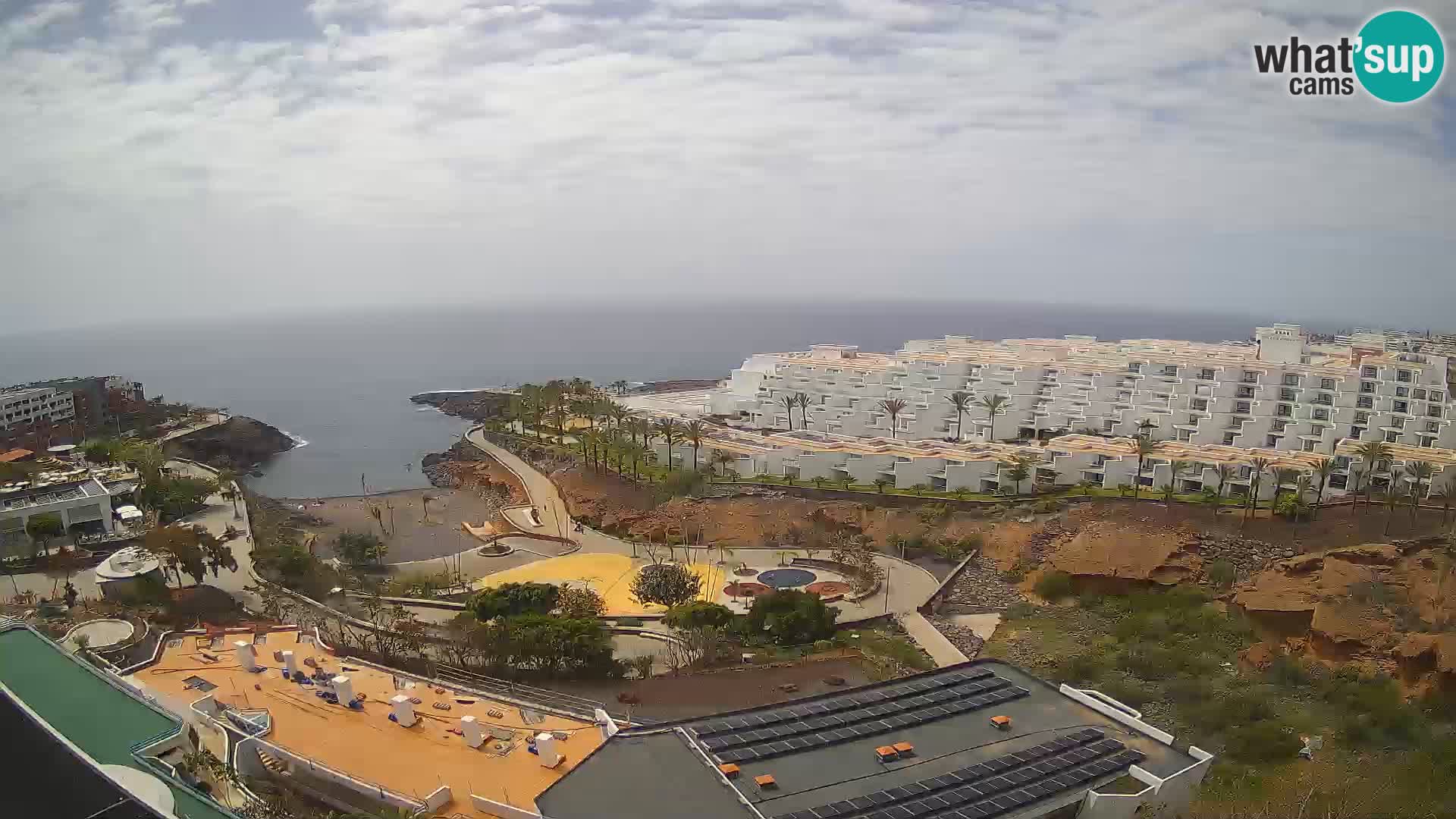 Live webcam Playa de Las Galgas – Playa Paraiso – La Gomera island – Adeje – Tenerife