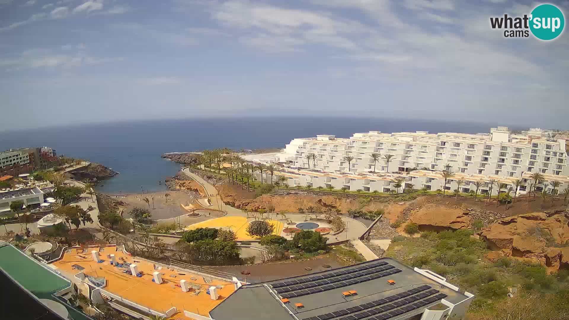 Spletna kamera v živo Las Galgas plaža – Playa Paraiso – otok La Gomera – Costa Adeje – Tenerife