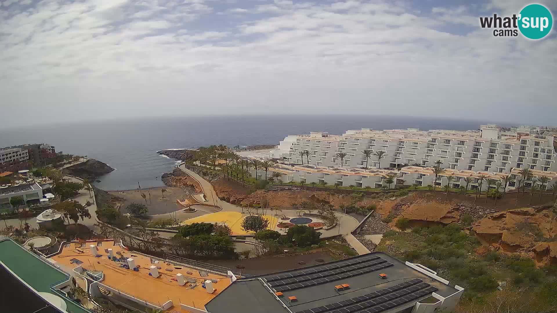 Live webcam Playa de Las Galgas – Playa Paraiso – La Gomera island – Adeje – Tenerife