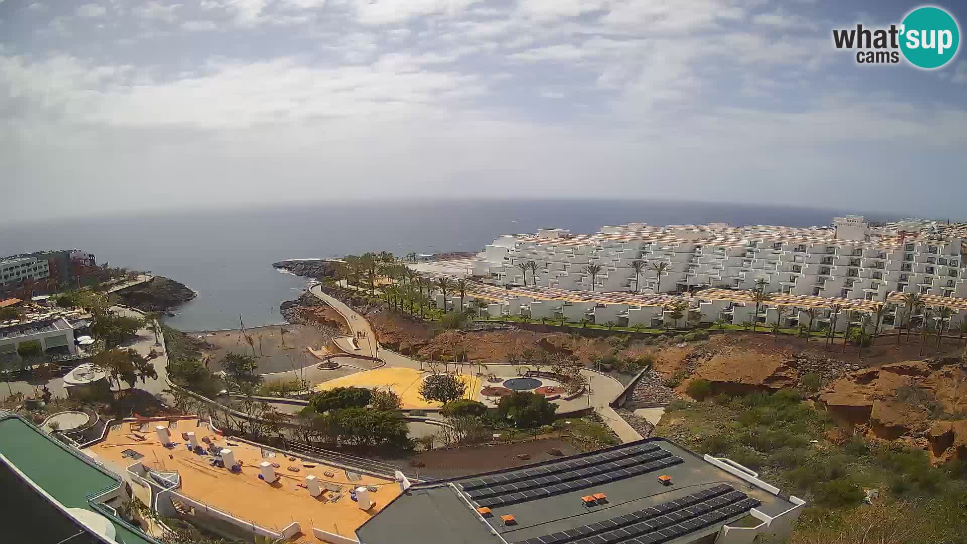 Live webcam Playa de Las Galgas – Playa Paraiso – La Gomera island – Adeje – Tenerife