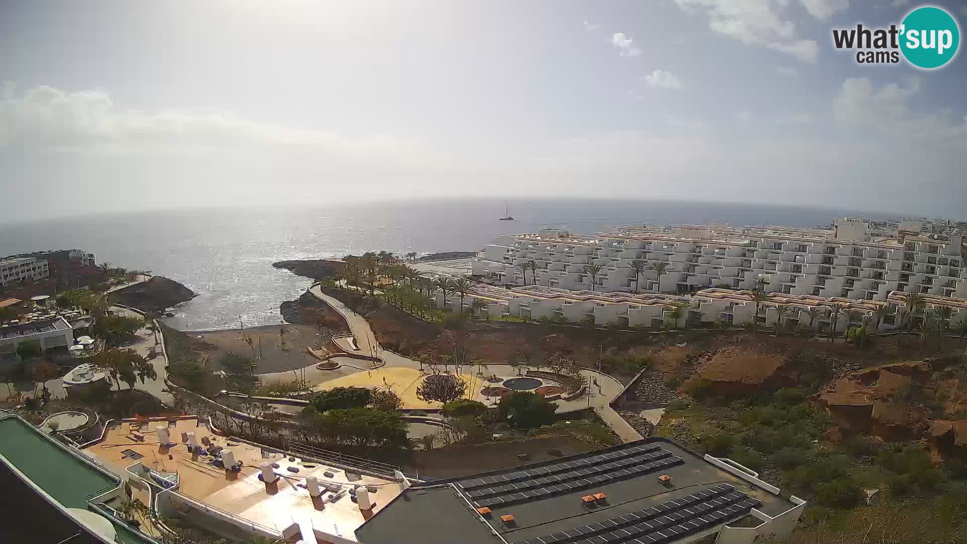 Live webcam Playa de Las Galgas – Playa Paraiso – La Gomera island – Adeje – Tenerife