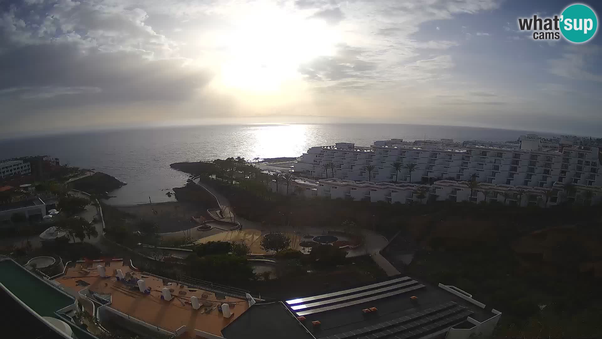 Live webcam Playa de Las Galgas – Playa Paraiso – La Gomera island – Adeje – Tenerife