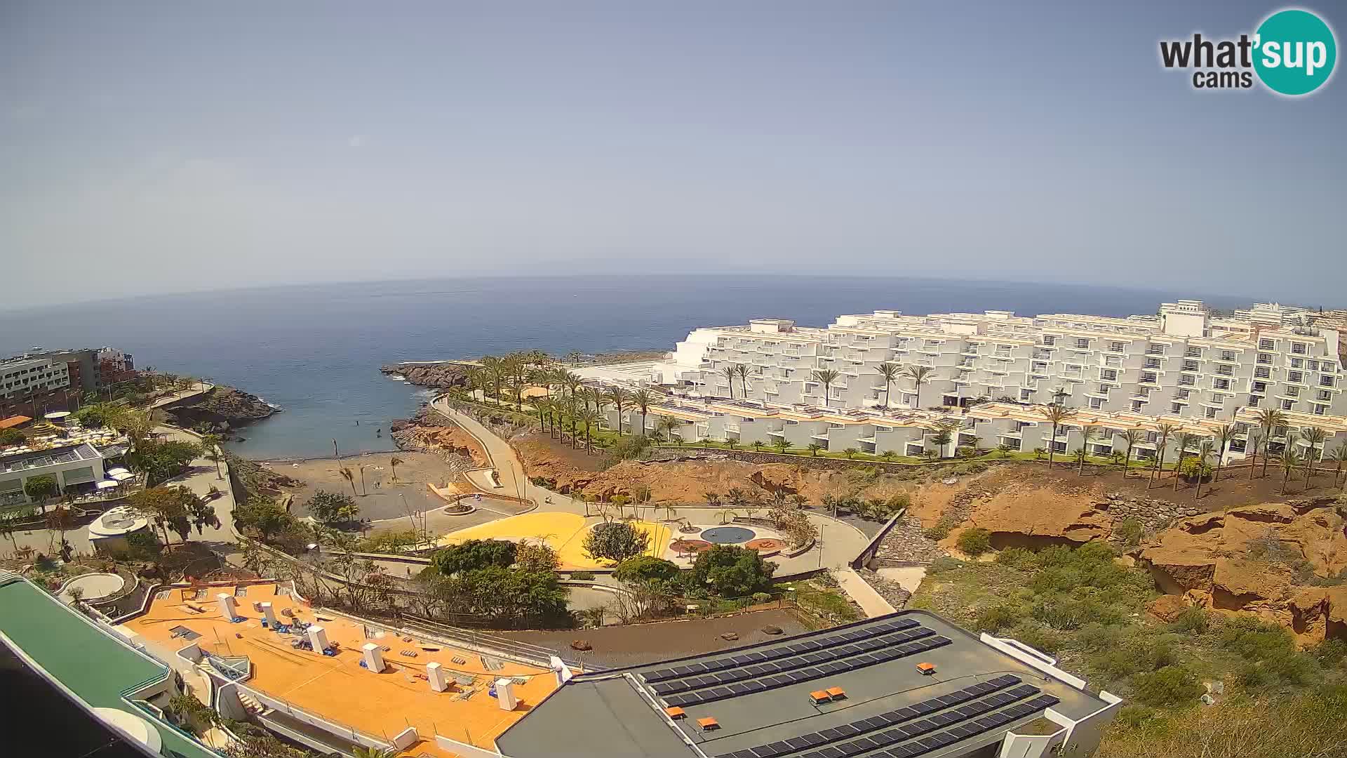 Live webcam Playa de Las Galgas – Playa Paraiso – La Gomera island – Adeje – Tenerife