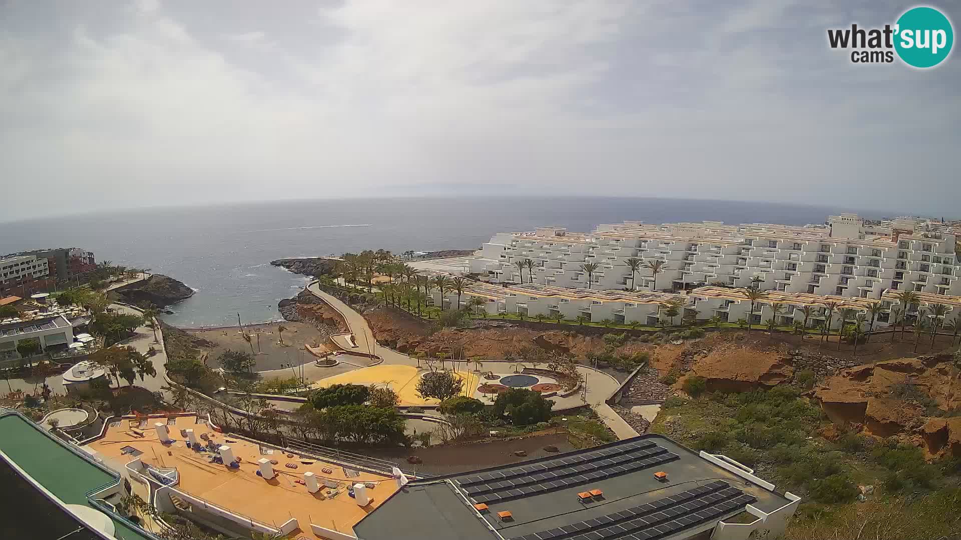 Live webcam Playa de Las Galgas – Playa Paraiso – La Gomera island – Adeje – Tenerife