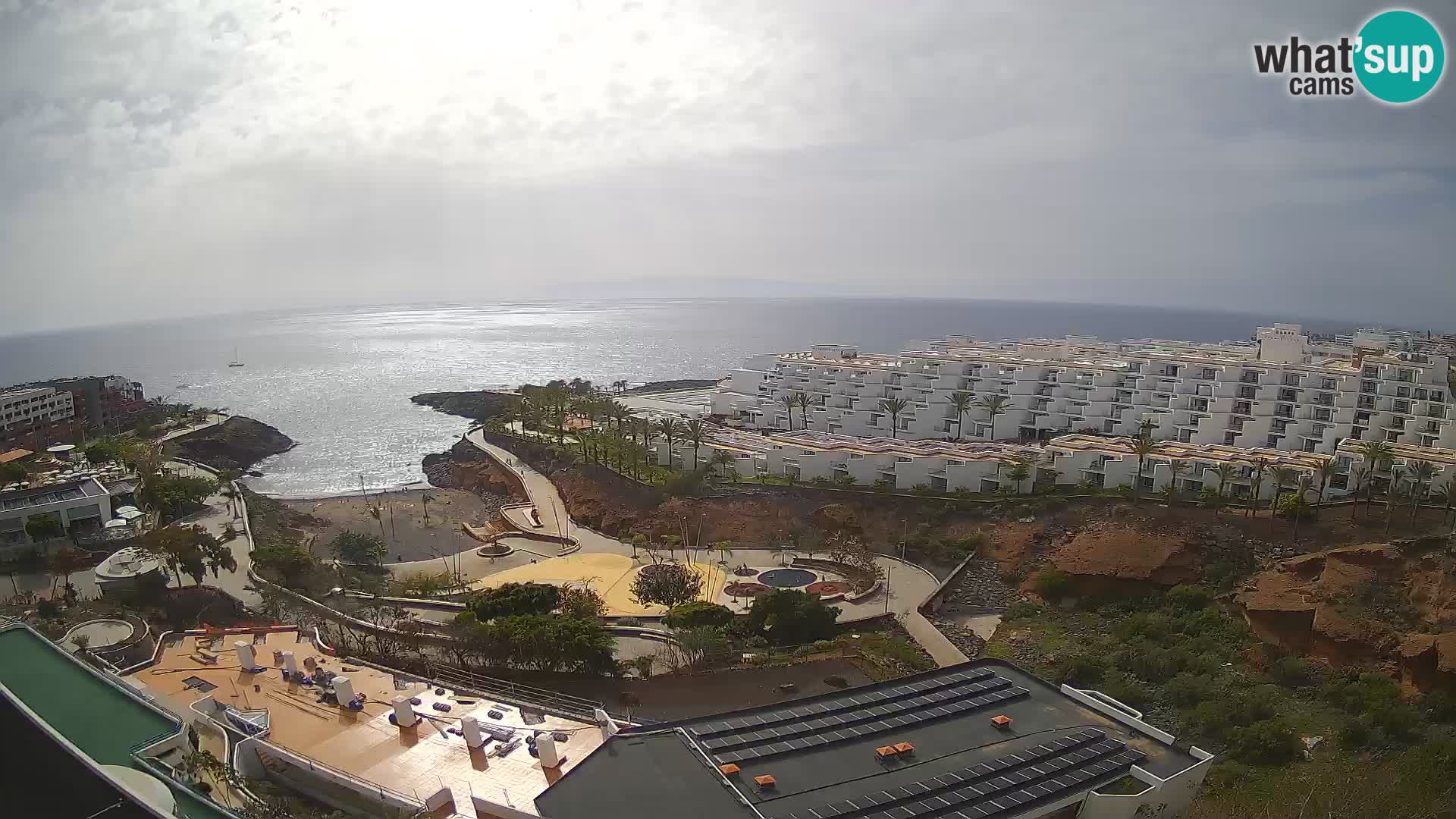 Live webcam Playa de Las Galgas – Playa Paraiso – La Gomera island – Adeje – Tenerife
