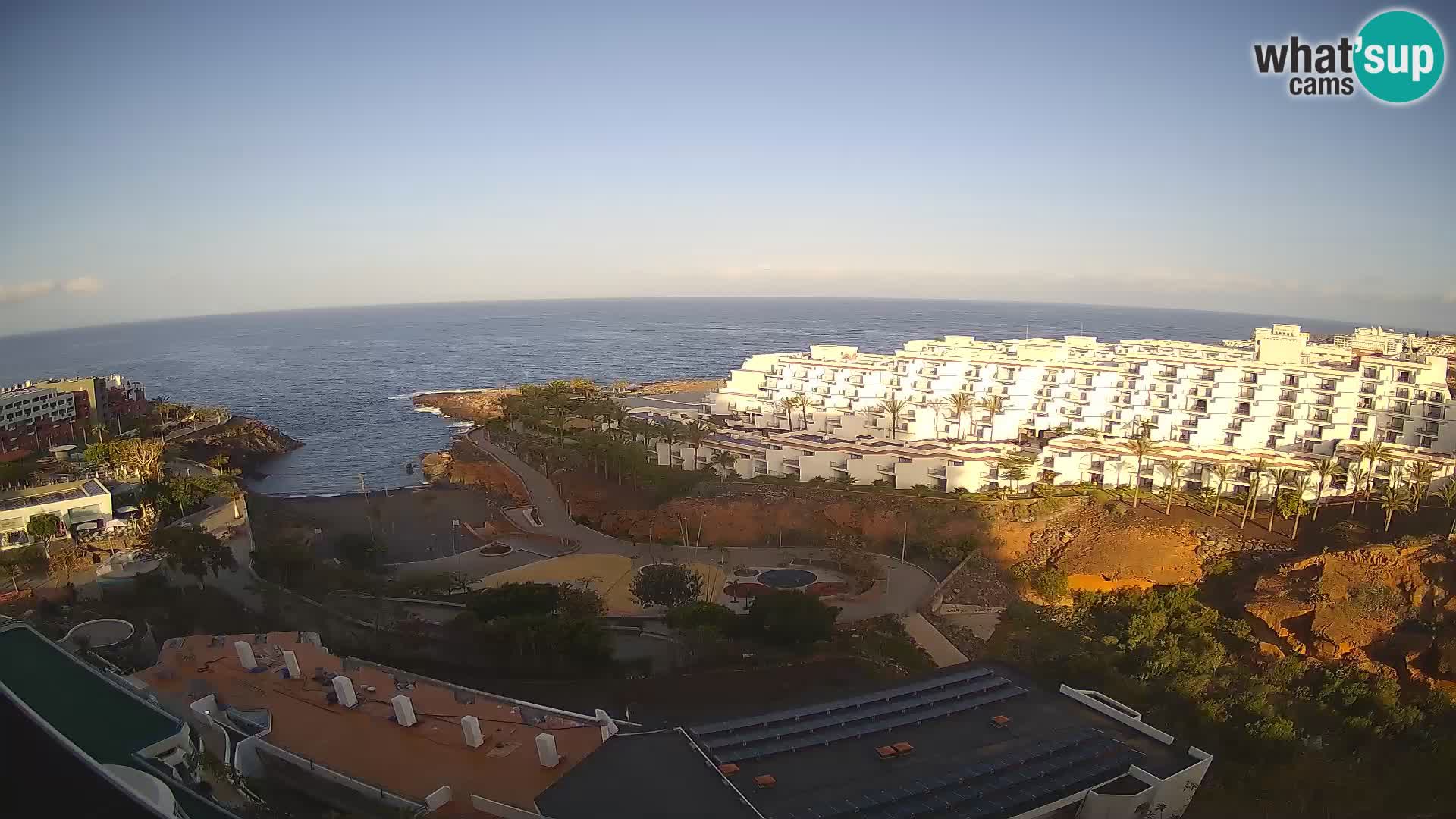 Live webcam Playa de Las Galgas – Playa Paraiso – La Gomera island – Adeje – Tenerife