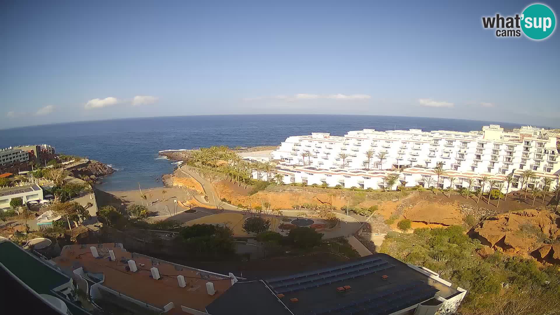 Live webcam Playa de Las Galgas – Playa Paraiso – La Gomera island – Adeje – Tenerife