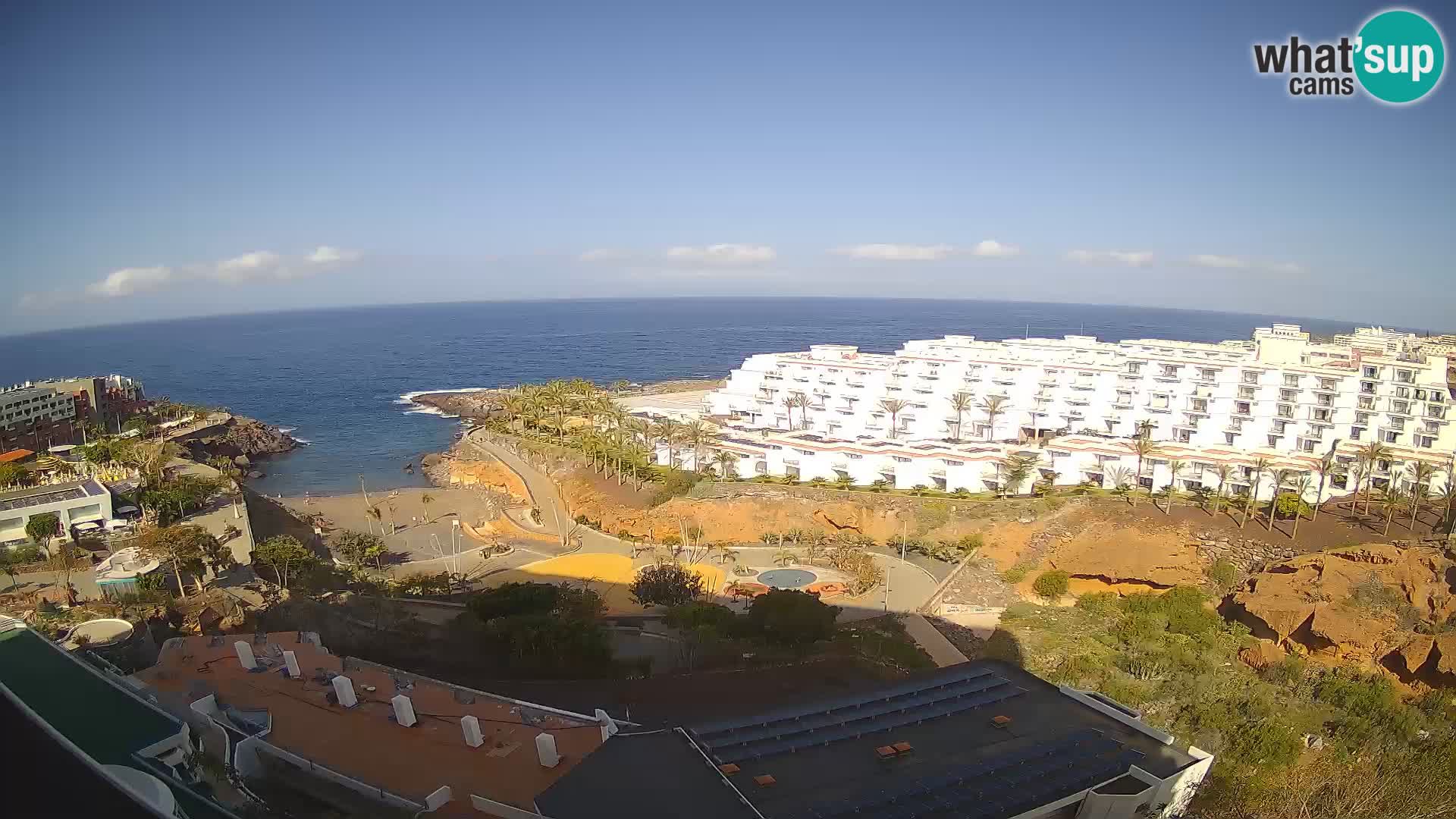 Live webcam Playa de Las Galgas – Playa Paraiso – La Gomera island – Adeje – Tenerife
