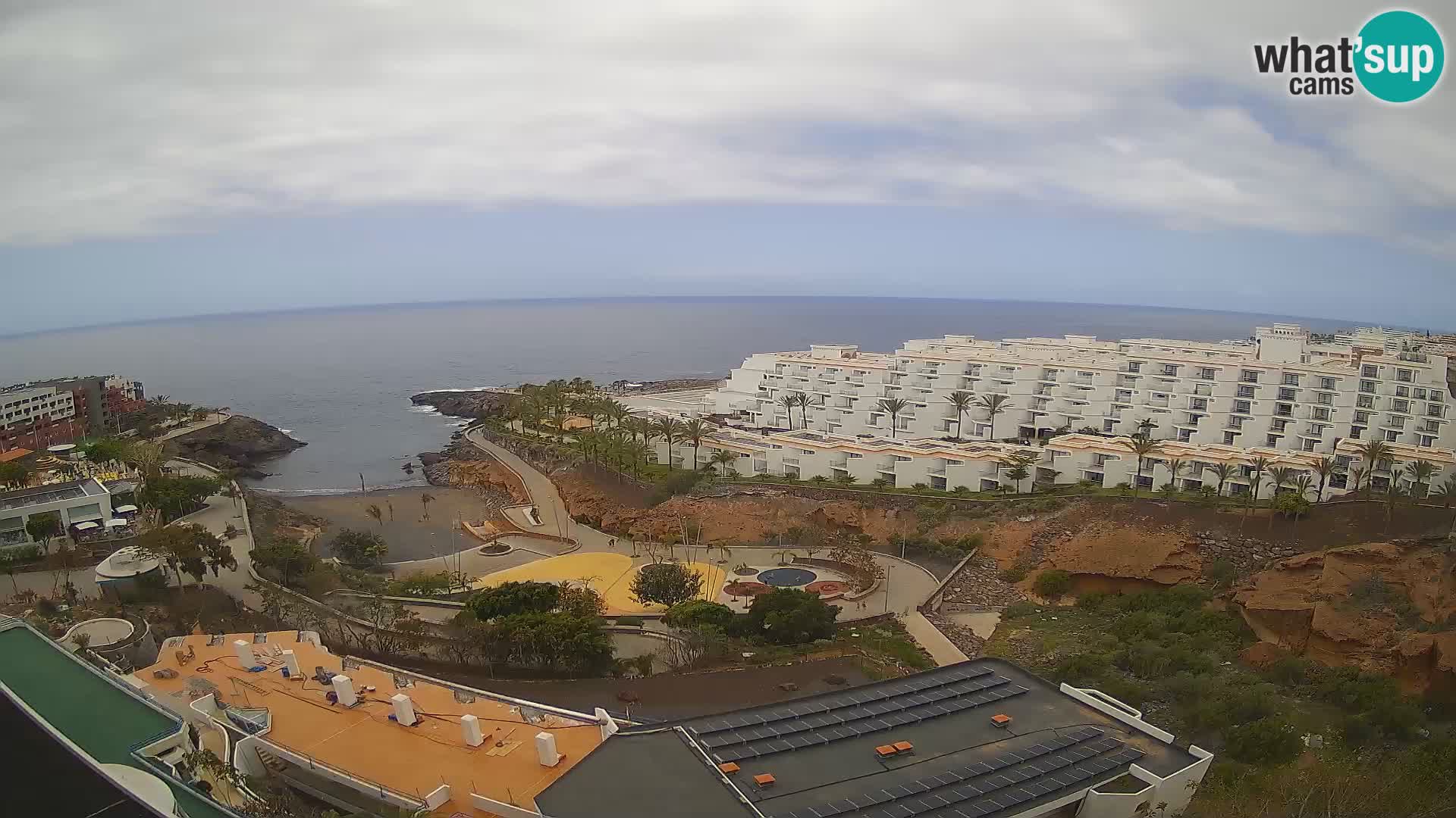 Live webcam Playa de Las Galgas – Playa Paraiso – La Gomera island – Adeje – Tenerife