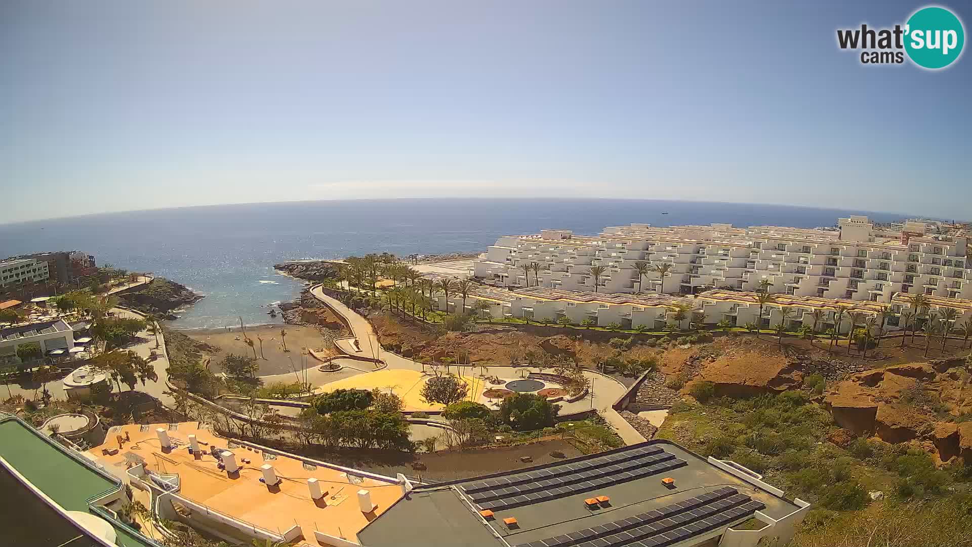 Live webcam Playa de Las Galgas – Playa Paraiso – La Gomera island – Adeje – Tenerife