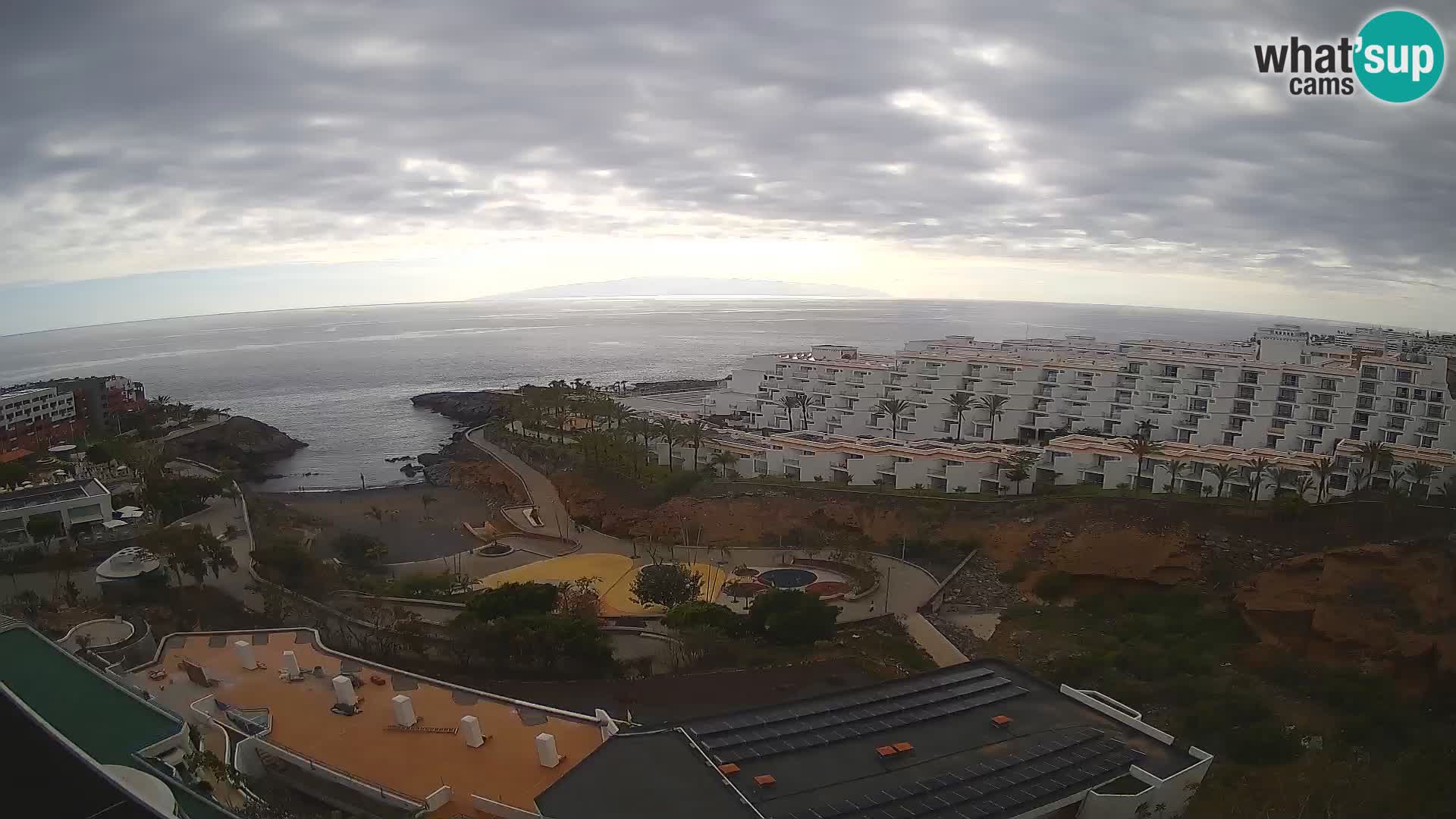 Live webcam Playa de Las Galgas – Playa Paraiso – La Gomera island – Adeje – Tenerife