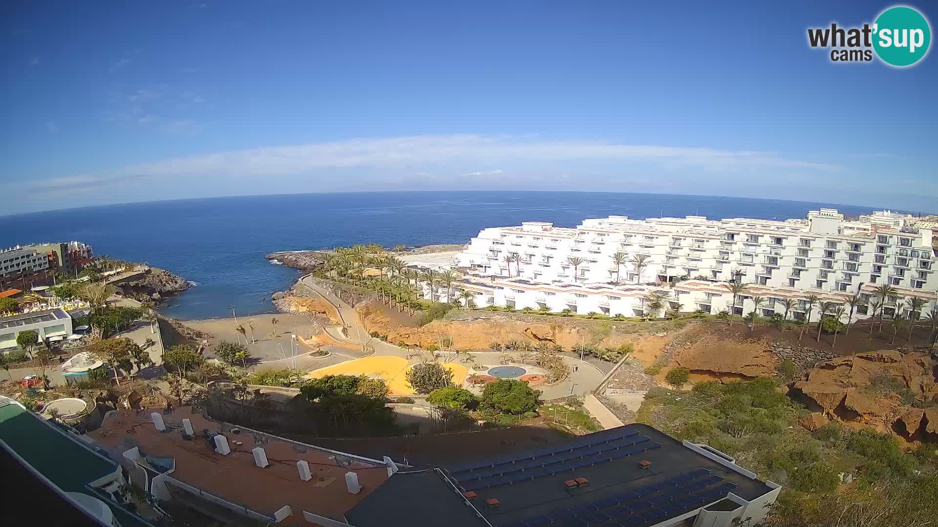 Spletna kamera v živo Las Galgas plaža – Playa Paraiso – otok La Gomera – Costa Adeje – Tenerife